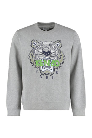 Cotton crew-neck sweatshirt-0